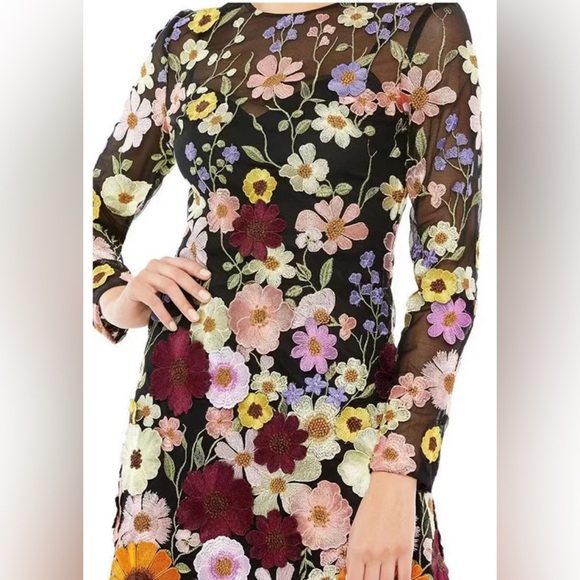 3 Dimensional floral dress. New and never worn. Size XL - Picture 3 of 3